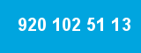 920 102 51 13 920 102 51 13